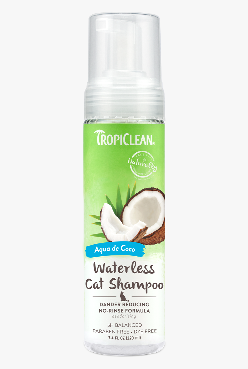 Tropiclean Aqua De Cocoa Dander Reducing No Rinse Waterless - Tropiclean Waterless Pet Shampoo, HD Png Download, Free Download