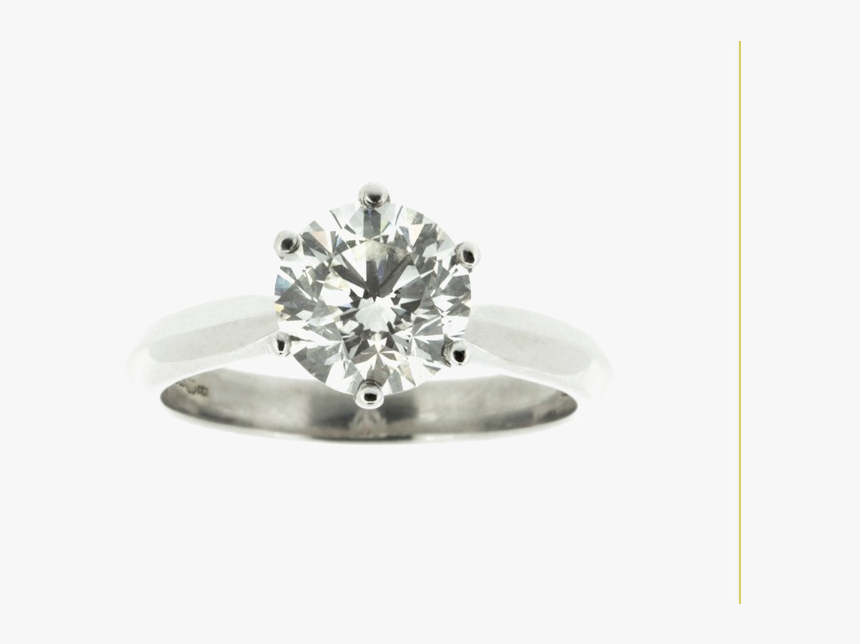 Single Diamond Png Image Background - Pre-engagement Ring, Transparent Png, Free Download