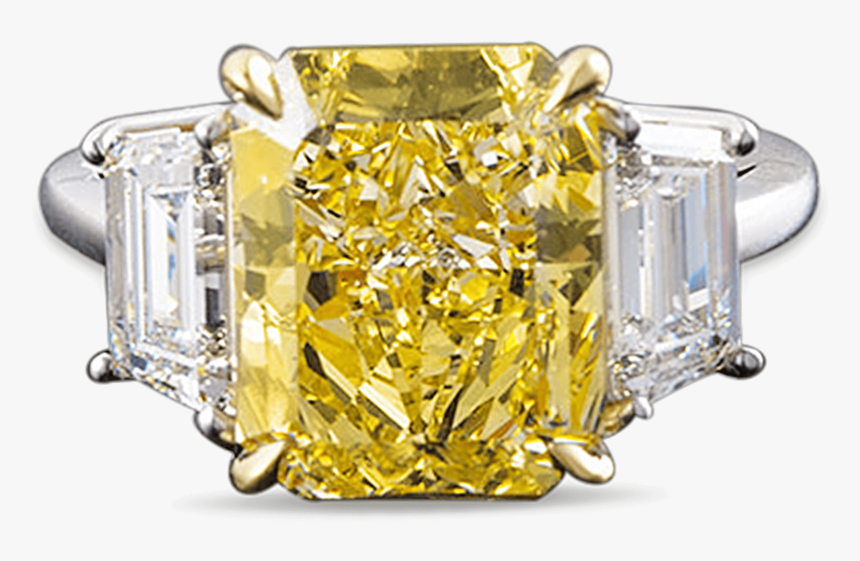 Fancy Yellow Diamond Ring, - Yellow Diamond Ring Png, Transparent Png, Free Download