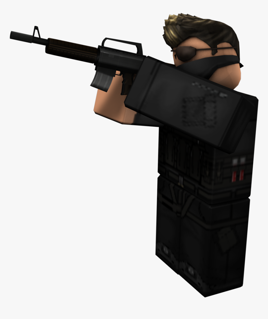 Roblox Gun Png - Roblox Person With Gun, Transparent Png, Free Download