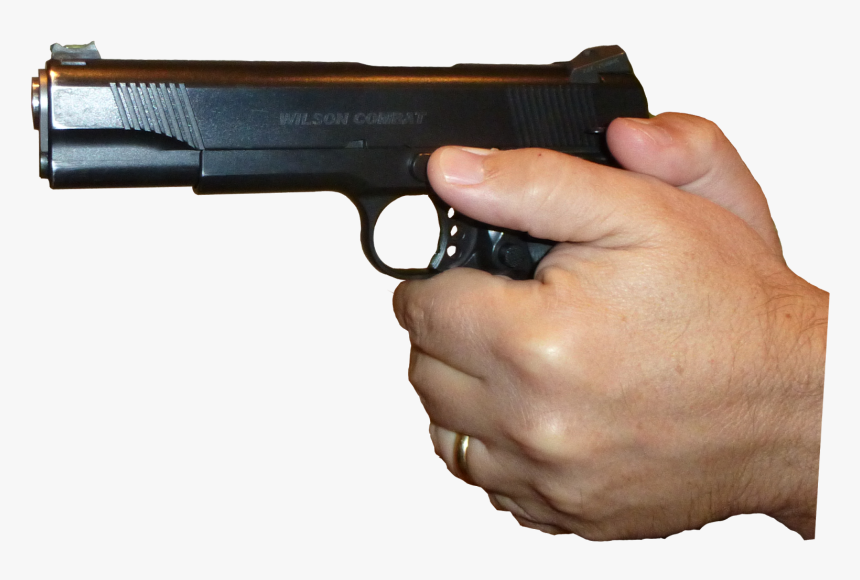 Hand Holding Gun Png - Transparent Background Gun Hand Transparent, Png Download, Free Download