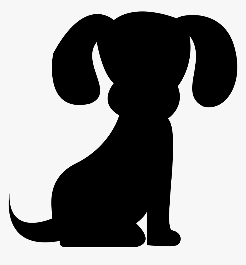 Dog - Cartoon Dog Silhouette Clip Art, HD Png Download, Free Download