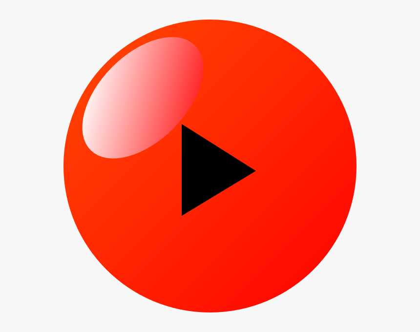 Transparent Play Button Clipart - Red Button Play, HD Png Download, Free Download