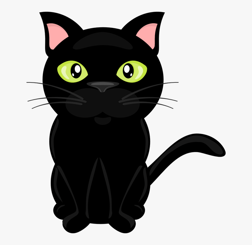 Black Cat Cat Clipart Library Stock Clear Background - Cat Clipart No Background, HD Png Download, Free Download