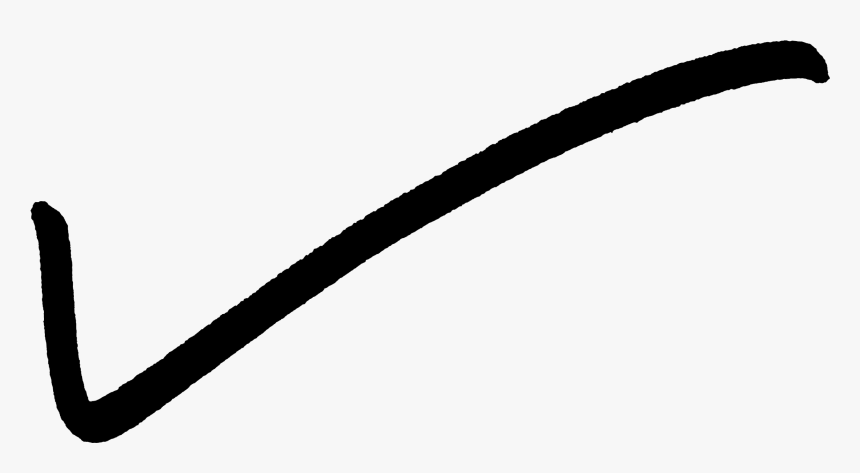 Black Tick Mark - Hand Written Tick Mark, HD Png Download, Free Download