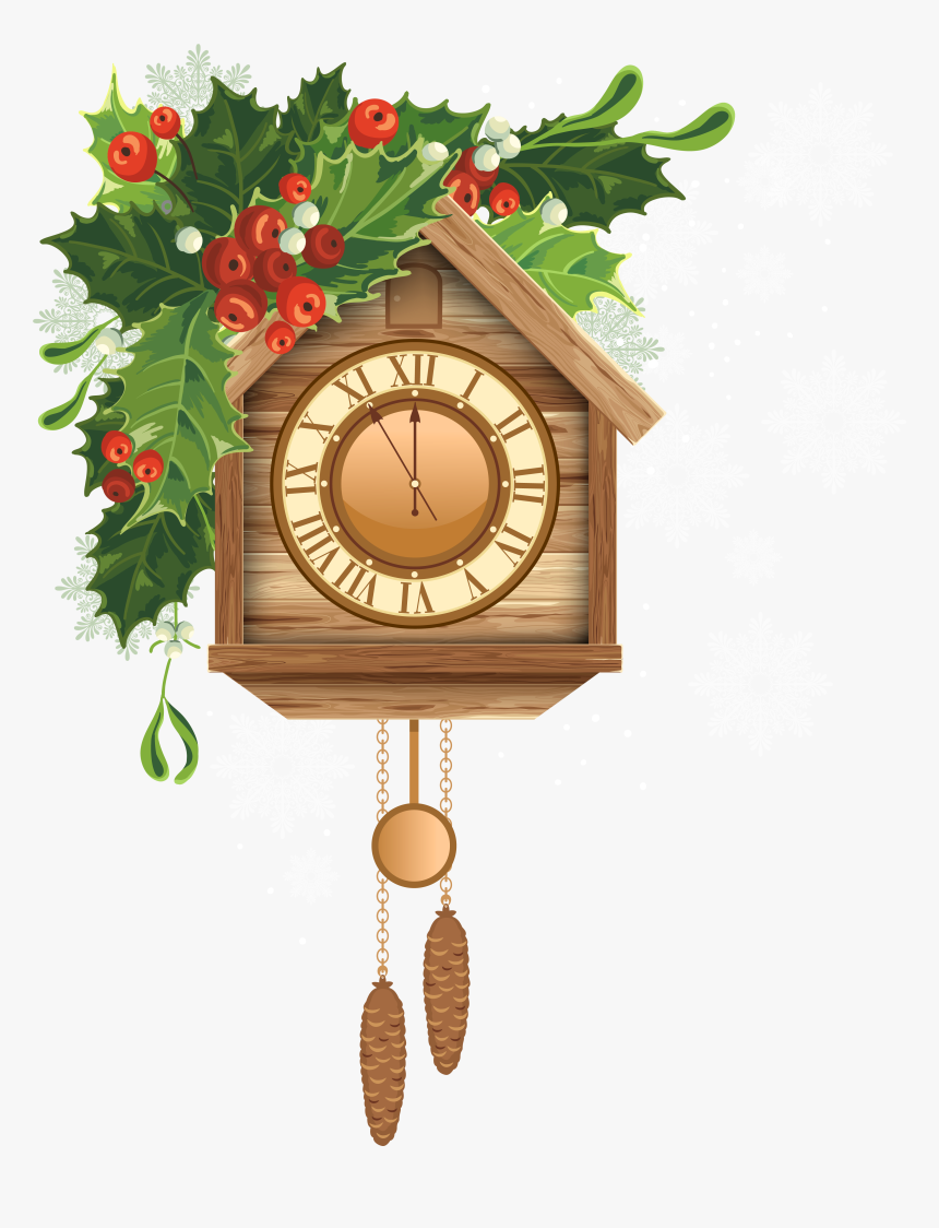 Christmas Cuckoo Clock Png Clipart - Christmas Window Clipart Png, Transparent Png, Free Download