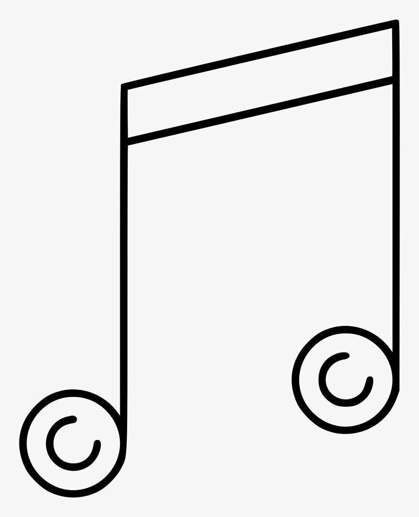 Music Notes - Line Art, HD Png Download, Free Download