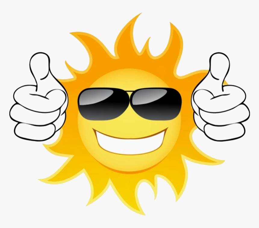 Thumbs Up Clipart Free Thumb Image Transparent Png - Sun With Glasses Clipart, Png Download, Free Download