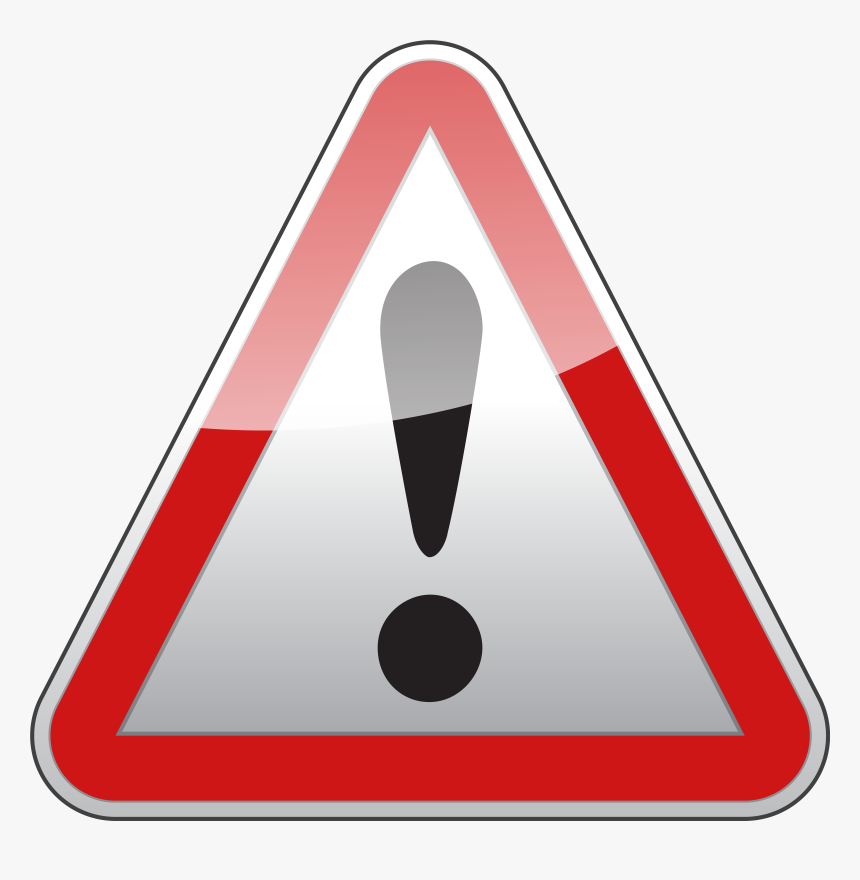 Triangle Warning Sign Png Clipart - Warning Sign Png, Transparent Png, Free Download