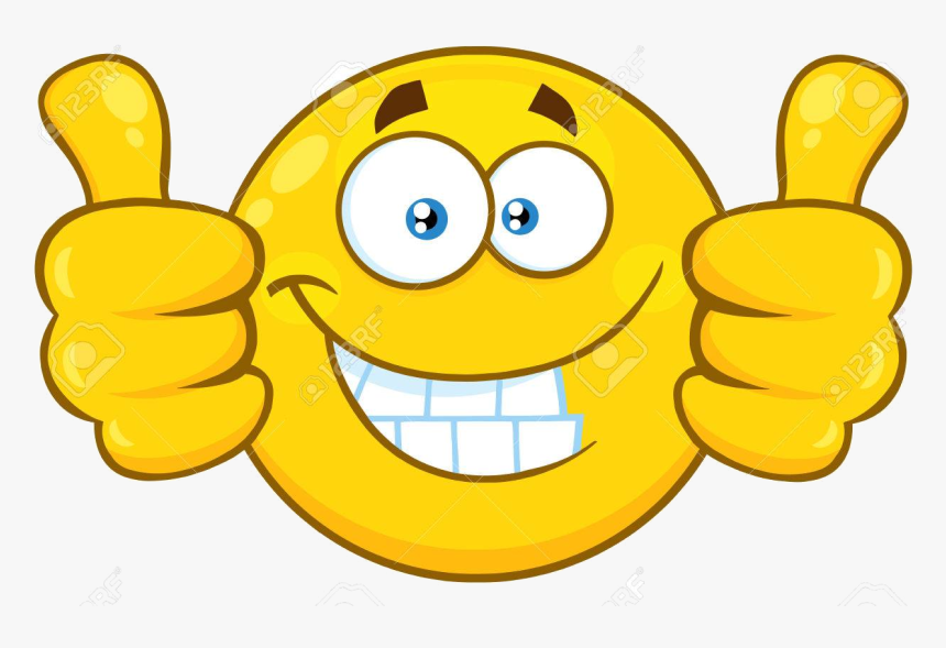 Thumbs Up Two Clipart X Transparent Png - Smiling Stars Thumbs Up, Png Download, Free Download