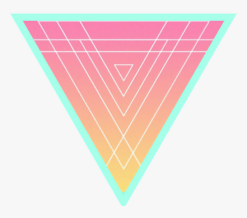 #geometric #triangle #shapes #retro #80s #pastel#freetoedit - 80s Retro Shapes Png, Transparent Png, Free Download