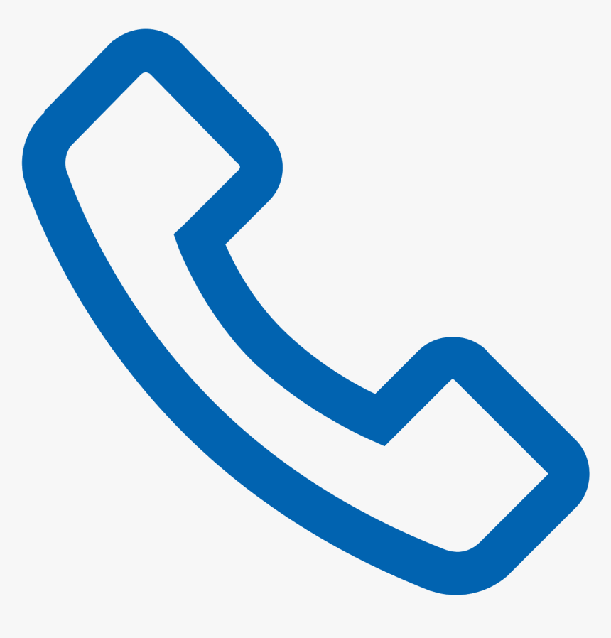 White Phone Icon Png , Png Download - Blue Phone Icon White Background, Transparent Png, Free Download