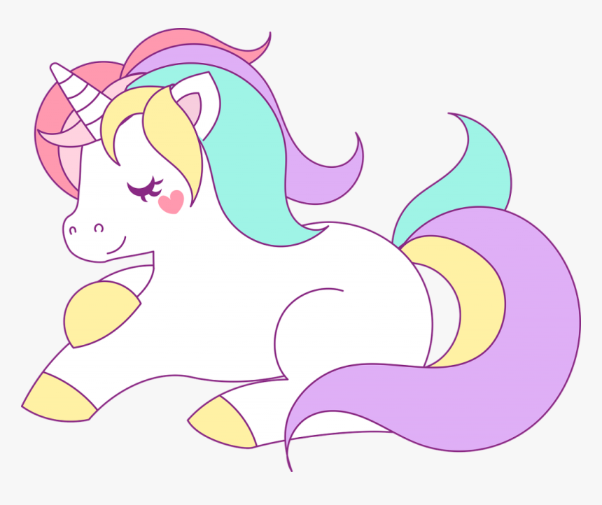 Pony,petal,art - Pastel Unicorn Clipart, HD Png Download, Free Download