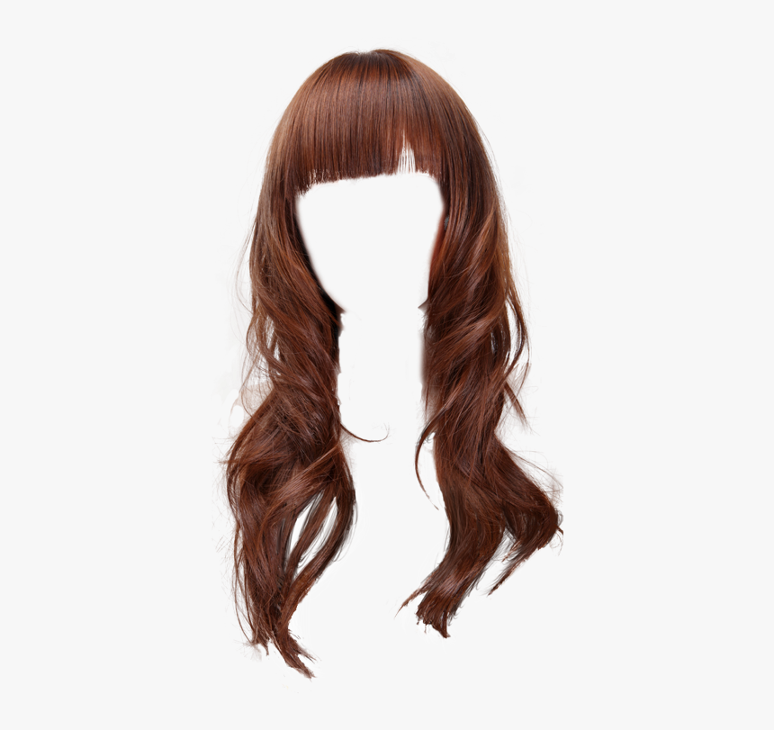 Hair Wig Png - Hair Png Long Red, Transparent Png, Free Download