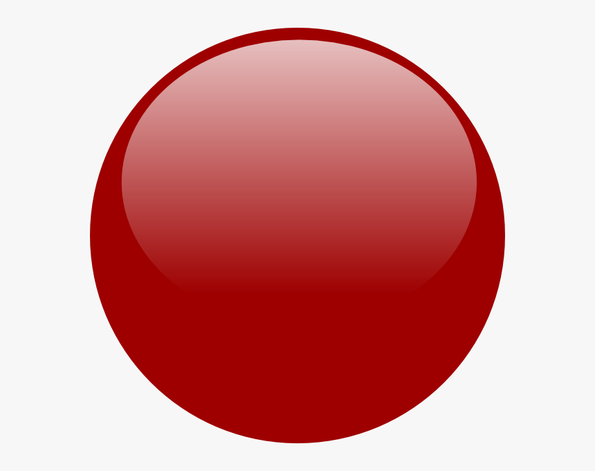 Glossy Red Button Png, Transparent Png, Free Download