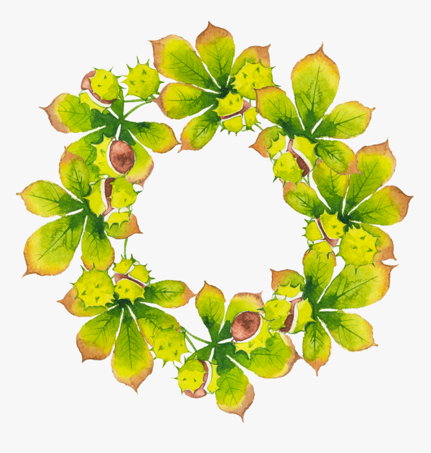 Decorative Leaf Png Transparent - Background Green Leaf Circle Logo Png, Png Download, Free Download