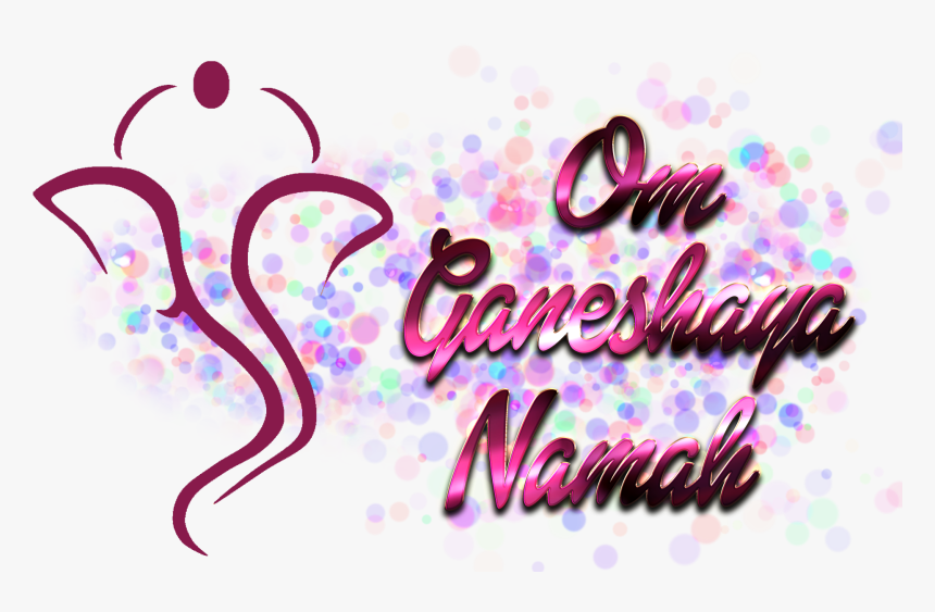 Om Ganeshaya Namah Png - Shree Ganeshay Namah In English, Transparent Png, Free Download
