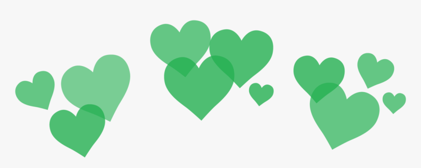 Green Hearts Png - Heart Crown Transparent Blue, Png Download, Free Download