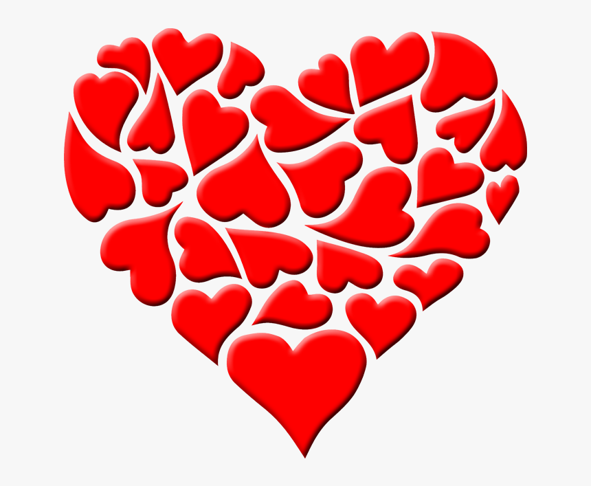 Heart With Hearts Png Transparent - Heart Images For Whatsapp Dp, Png Download, Free Download