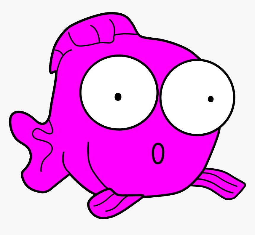Pink Fish Cartoon, HD Png Download, Free Download