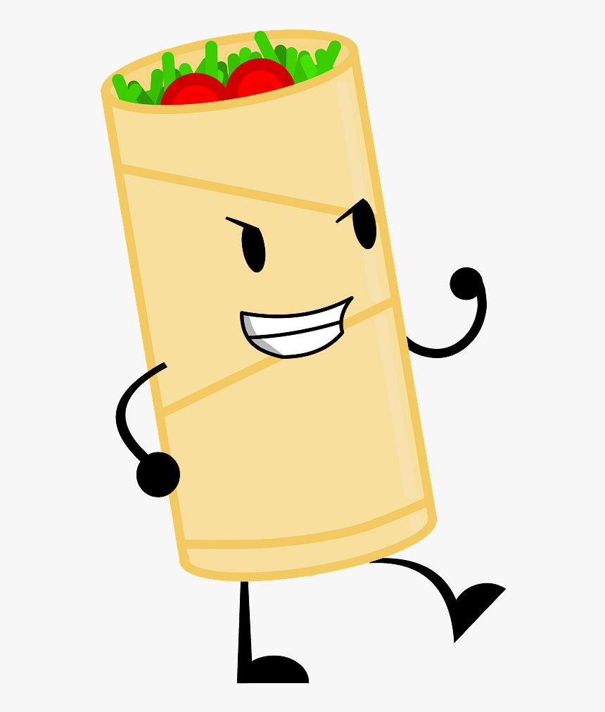 Cartoon Burrito Png - Burrito Bfdi, Transparent Png, Free Download