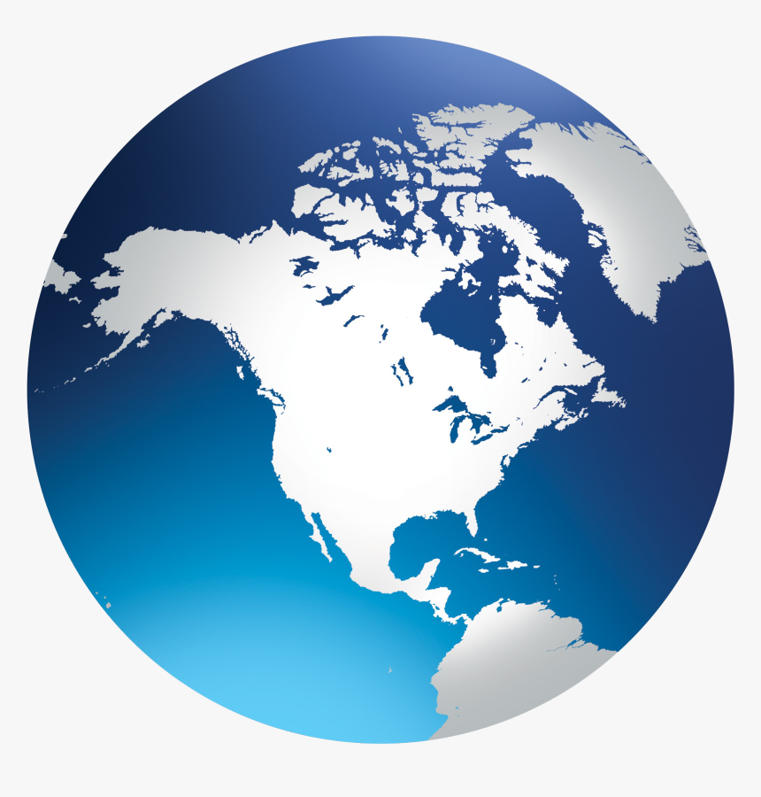 Globe Png Clipart - North America Globe Icon, Transparent Png, Free Download