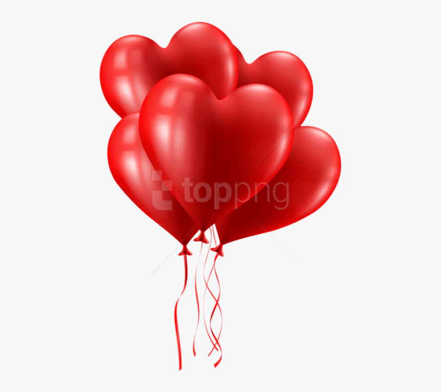 Valentines Day Hearts Png - Pink Heart Balloon Png, Transparent Png, Free Download
