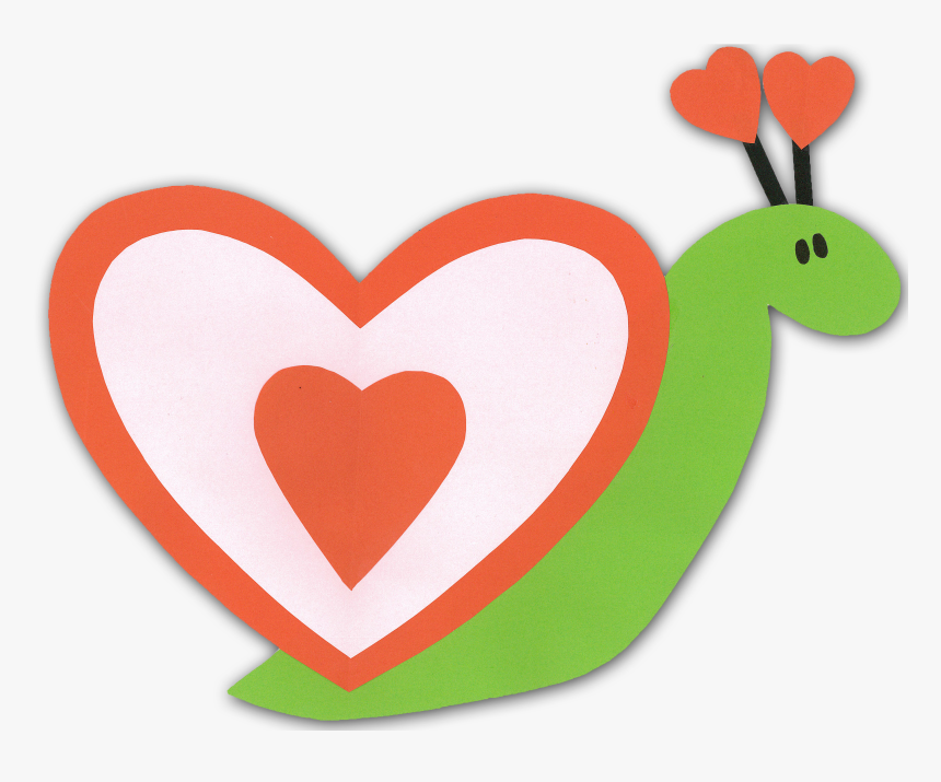 Heart Valentine"s Day Organ Clip Art - Snail Made Out Of Hearts, HD Png Download, Free Download