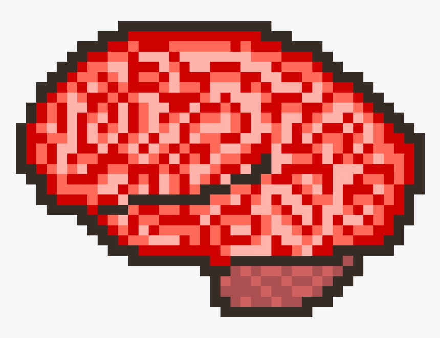 Brain Pixel Art Png, Transparent Png, Free Download