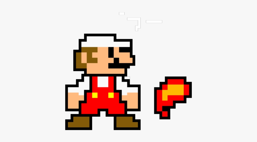 Mario Clipart Pixel Fire Art Free Images Transparent - Fire Mario Pixel Art, HD Png Download, Free Download