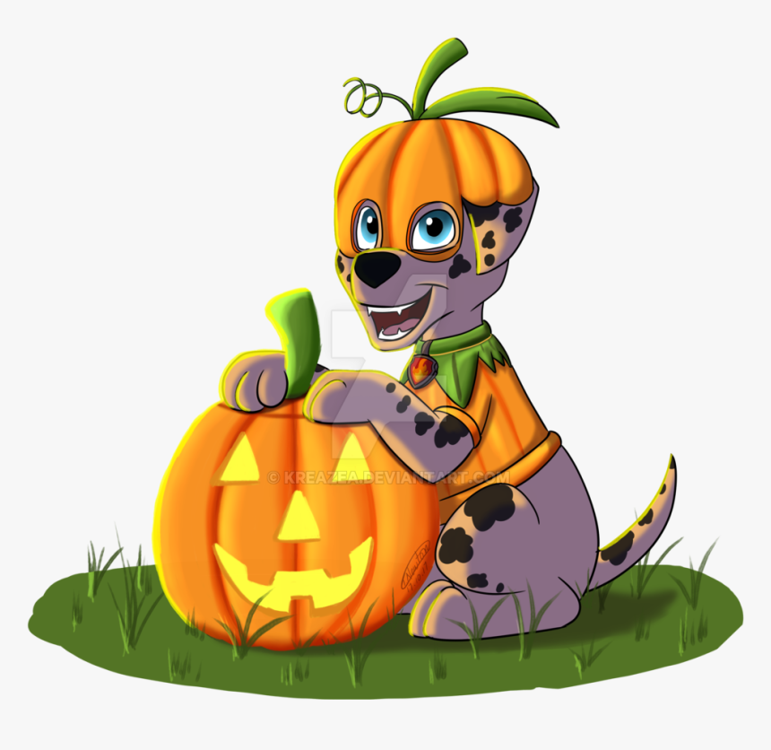 Kreazea 137 26 Pumpkin Marshall By Kreazea - Paw Patrol Pumpkin Marshall, HD Png Download, Free Download