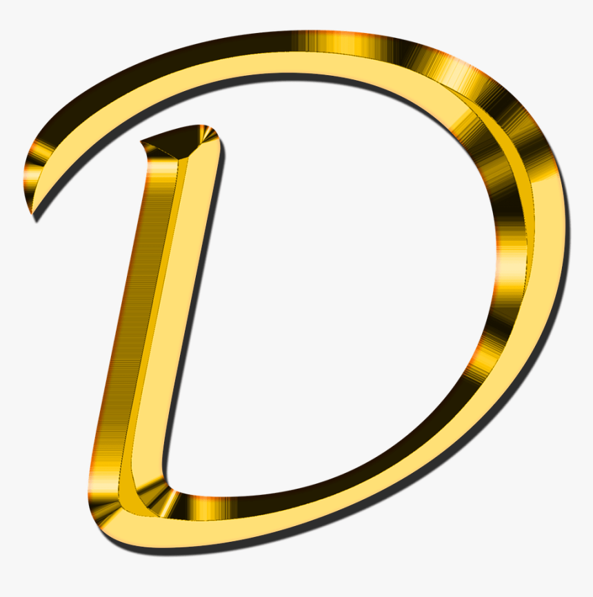 Capital Letter D - Letter D Gold Png, Transparent Png, Free Download