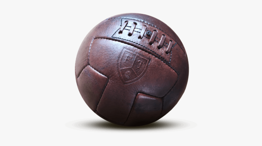 Leather Vintage Football Ball - Balon De Futbol Png, Transparent Png, Free Download