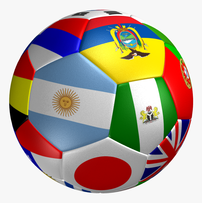 Clip Art 3d Soccer Ball - World Cup Flag Football, HD Png Download, Free Download