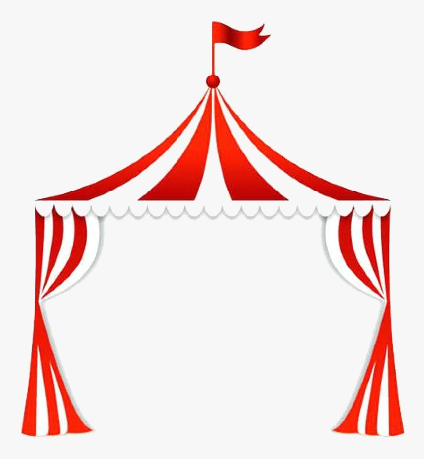 Carnival Tent Clipart Clip Art Clown Royalty Free Illustration - Clip Art Carnival Tent, HD Png Download, Free Download