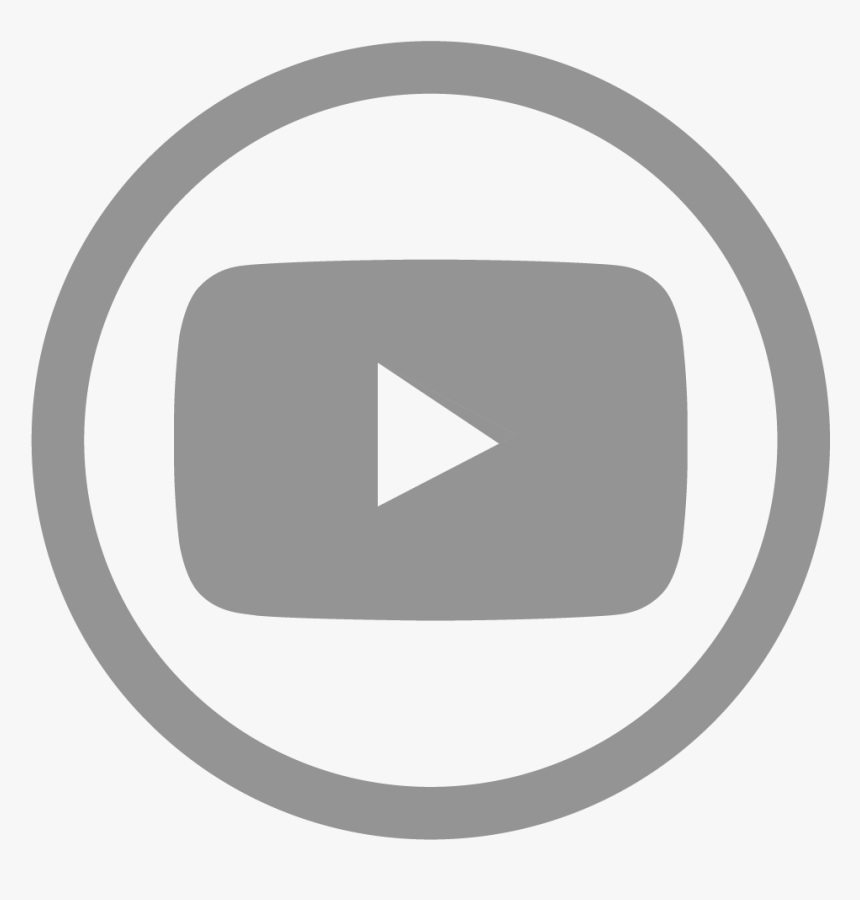 Youtube Icon Grey Png , Png Download - Circle, Transparent Png, Free Download