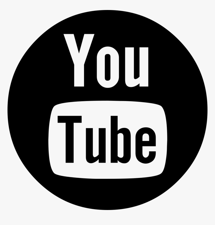 Youtube Circle Icon Png - Youtube Black Logo Png, Transparent Png, Free Download