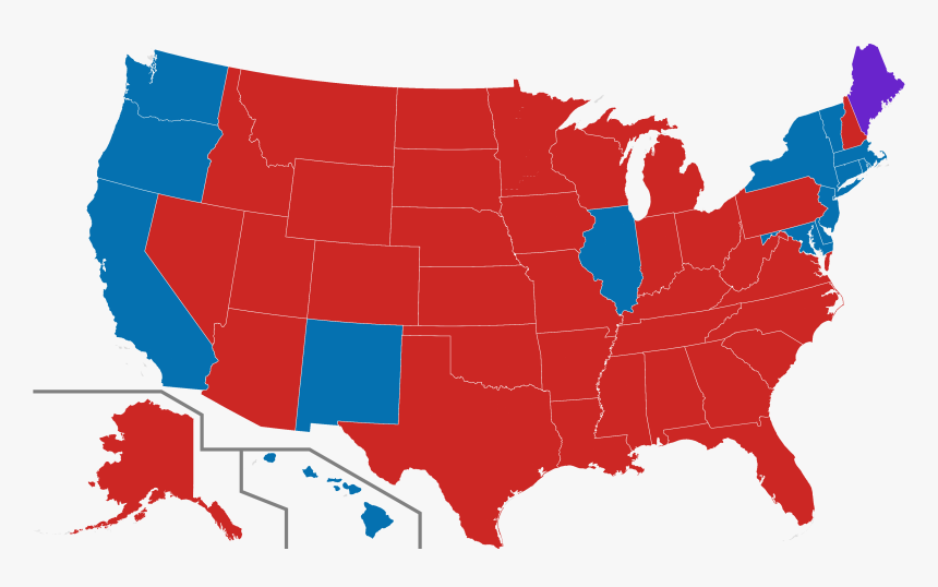 2016 Us Presidential Election Polling Map Gender Gap - Us Election 2020 Polls, HD Png Download, Free Download