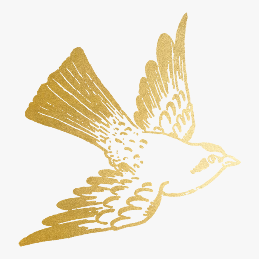 #freetoedit #ftesticker #gold #goldfoil #foil #bird - Gold Bird, HD Png Download, Free Download