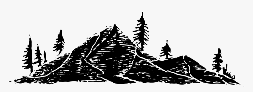 Mountain Png - Transparent Silhouette Mountain Clipart, Png Download, Free Download