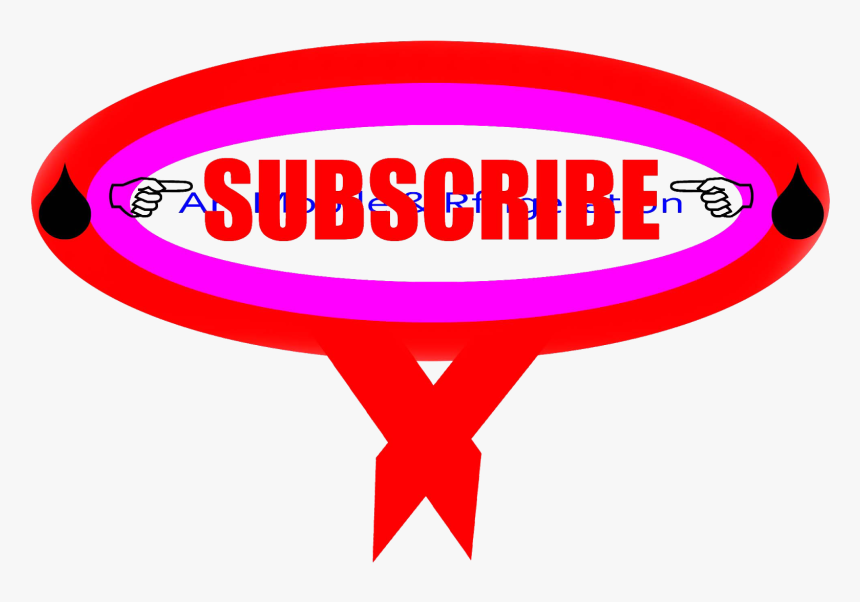 Youtube Subscribe Button Png - Dedo, Transparent Png, Free Download