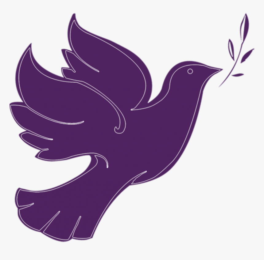 Dove Clipart Purple - Purple Dove Png, Transparent Png, Free Download