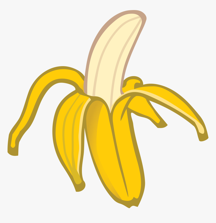 Free Clipart Of A Banana - Peeled Banana Cartoon Png, Transparent Png, Free Download