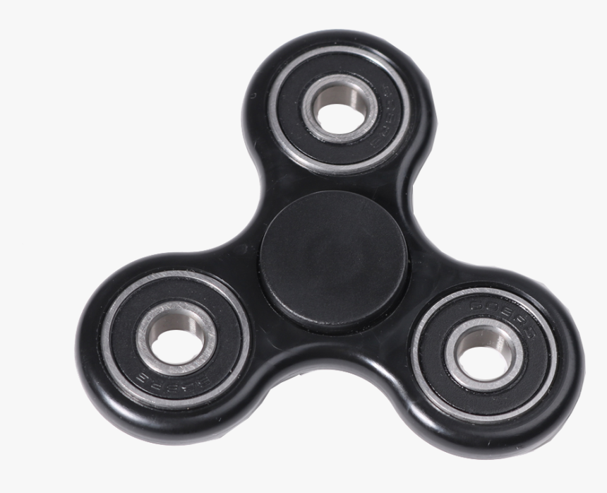 Black Fidget Spinner Png Clipart - Tri Fidget Spinner Template, Transparent Png, Free Download