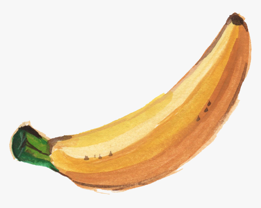 Banana Png Transparent Images - Bananawatercolor Png, Png Download, Free Download