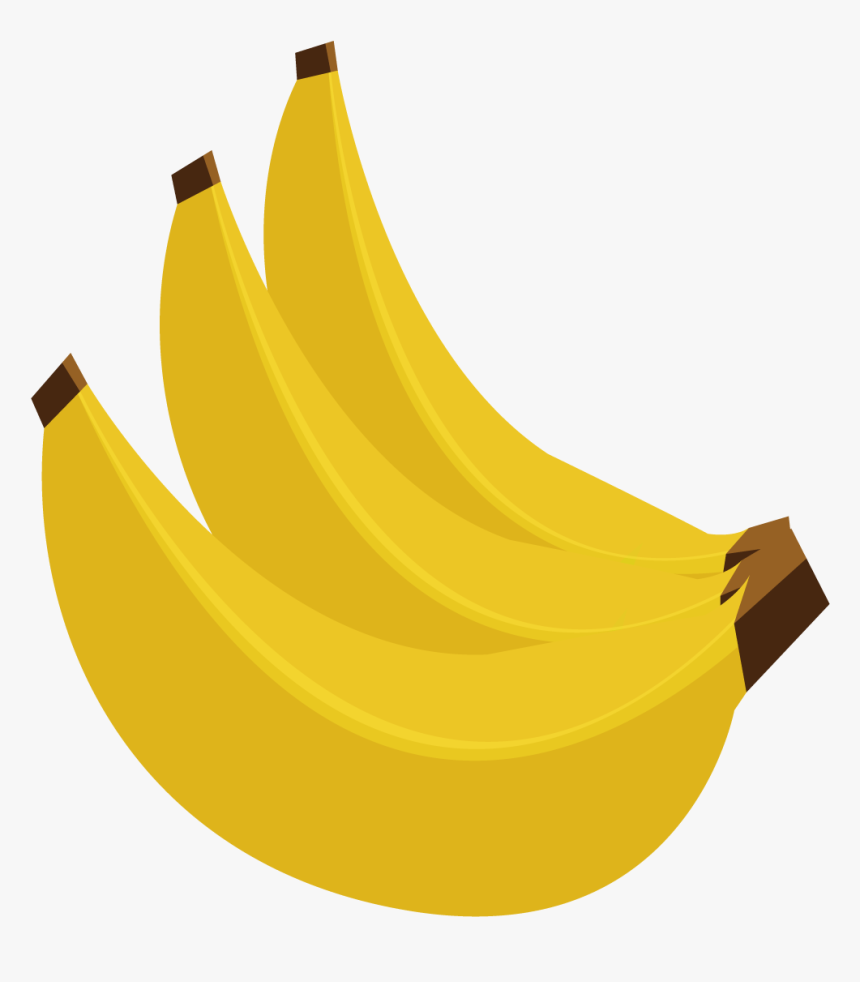 Banana Euclidean Vector Musa Basjoo Fruit - Pisang Vektor, HD Png Download, Free Download