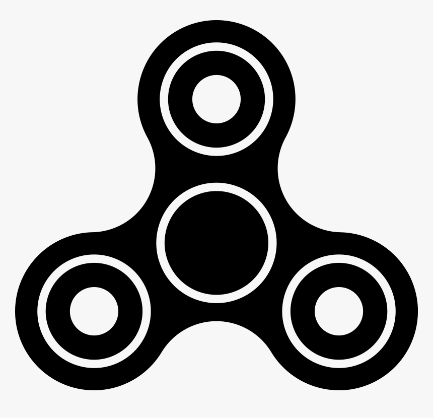 High Resolution Fidget Spinner Black Image - Fidget Spinner Clipart, HD Png Download, Free Download