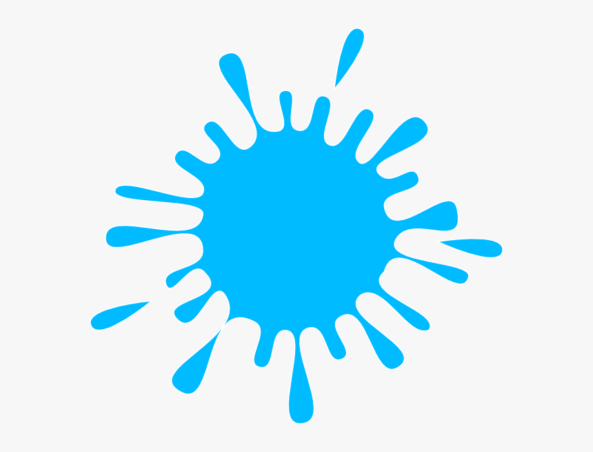 Ink Splash Svg Clip Arts - Blue Color Splash Clipart, HD Png Download, Free Download