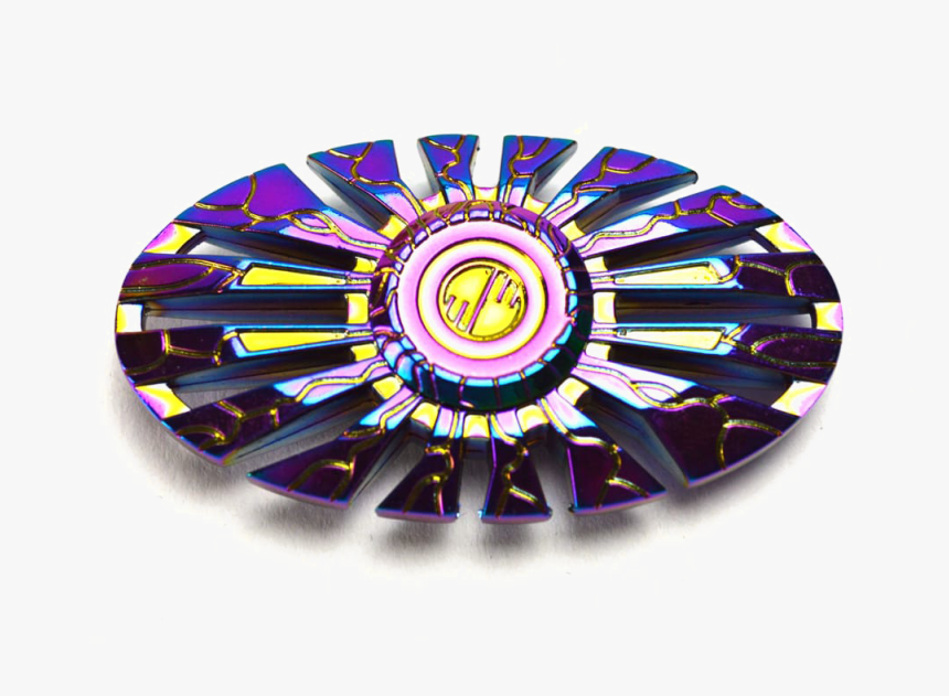 Rainbow Fidget Spinner Transparent Images - Mini Rainbow Fidget Spinner, HD Png Download, Free Download