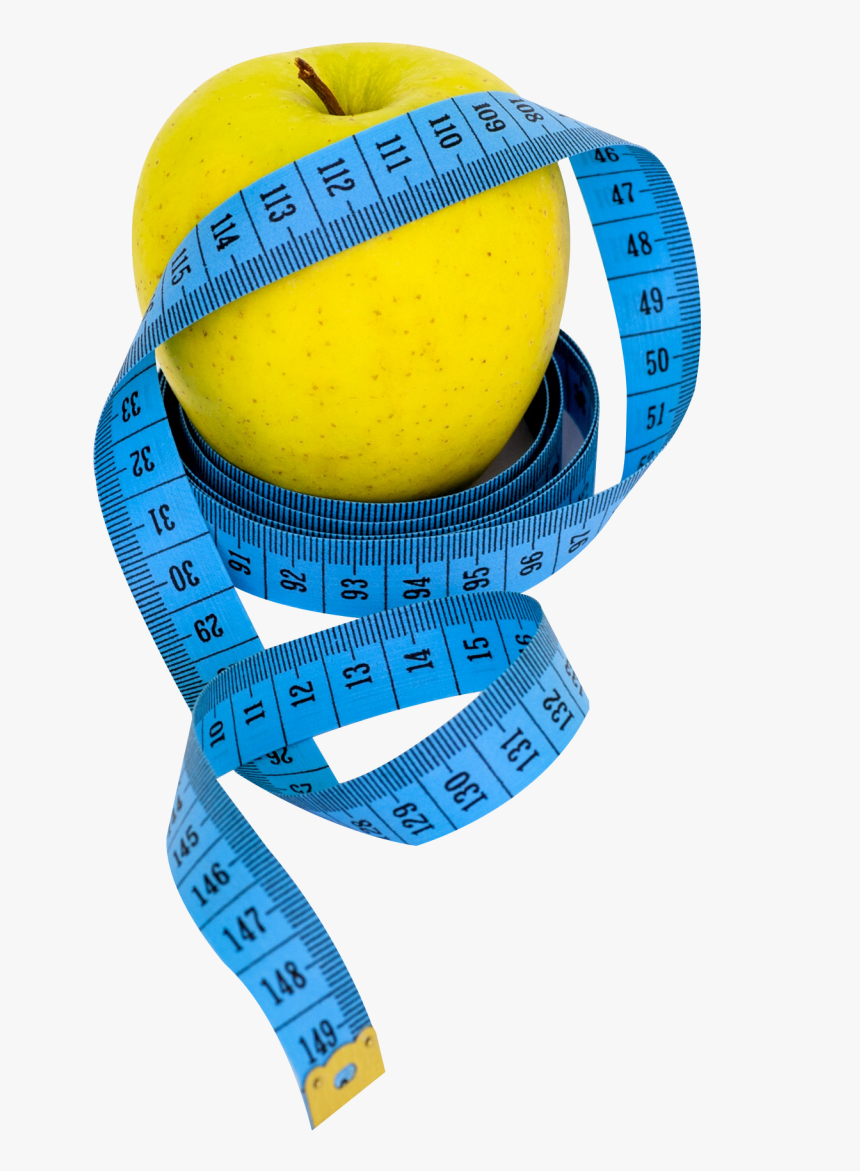 Apple Measure Tape Png Transparent Image - Apple With Tape Measure Transparent, Png Download, Free Download